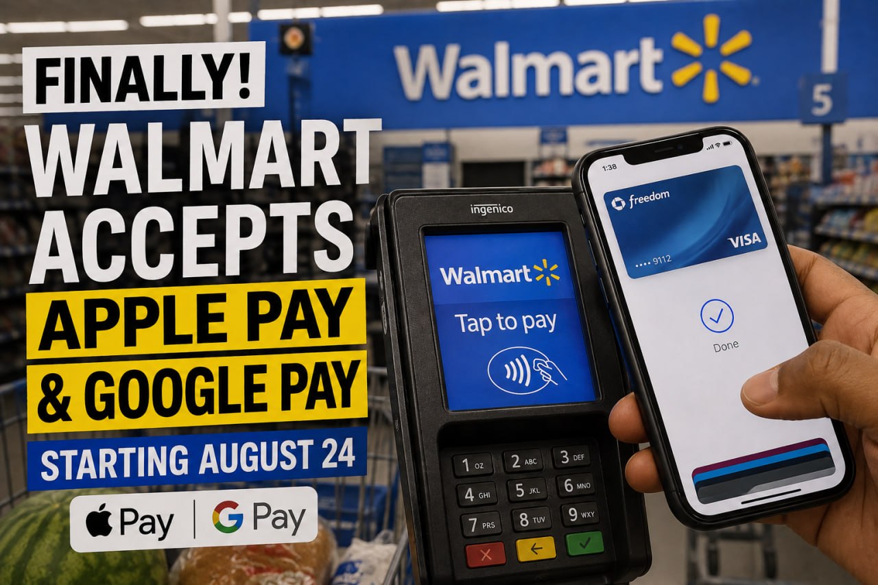 Walmart FINALLY Accepts Apple Pay & Google Pay Starting August 24